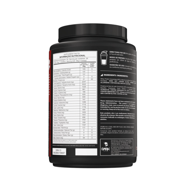 100% Whey Protein Pote 900g - Dark Lab - Image 5