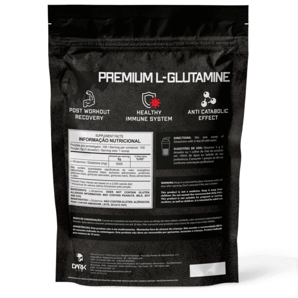 L-Glutamine 500g Refil - Dark Lab - Image 2